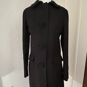Max Studio Spring and Fall Black Lightweight Dress Coat, Women's size 4